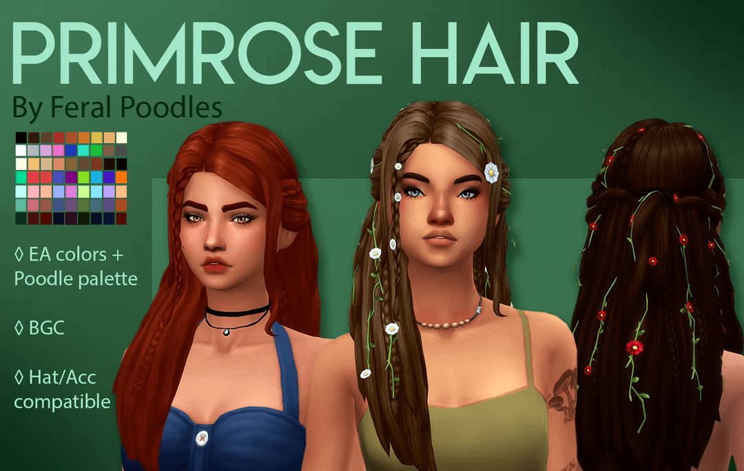 Скриншот мода Прическа Primrose Hair